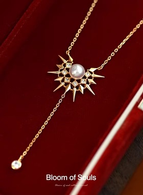 《日晕》原创淡水珍珠纯银项链