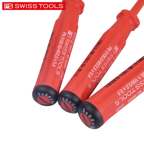 瑞士PB进口绝缘螺丝刀十字一字VDE电工专用改锥梅花工具5100/5190 - 图3