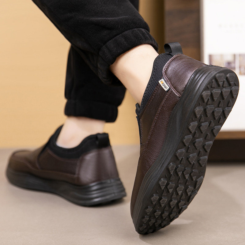 男士冬季棉鞋加绒加厚保暖一脚蹬防滑爸爸棉鞋大码4647中老年男鞋,淘宝优惠券,粉丝福利购,淘宝优惠卷