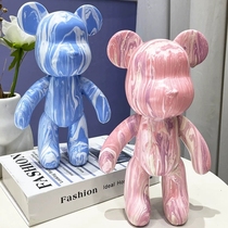 Net Red Fluid Bear Violence Bear Mold Handmade Diy White Embryo Material Bag Childrens Birthday Gift Little Bear Large Pendulum