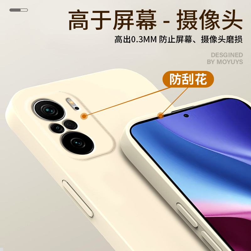 适用红米k40手机壳新款redmik40pro保护套k40pro+直边液态硅胶软游戏增强版40s全包防摔超薄磨砂潮牌男女外壳-图0