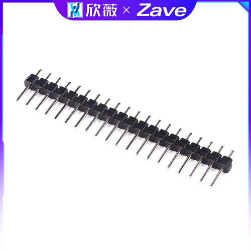 单/双排针 间距2.54MM 1*2p/3p/4p/8P/16p/20p插针 LCD1602/12864 - 图0