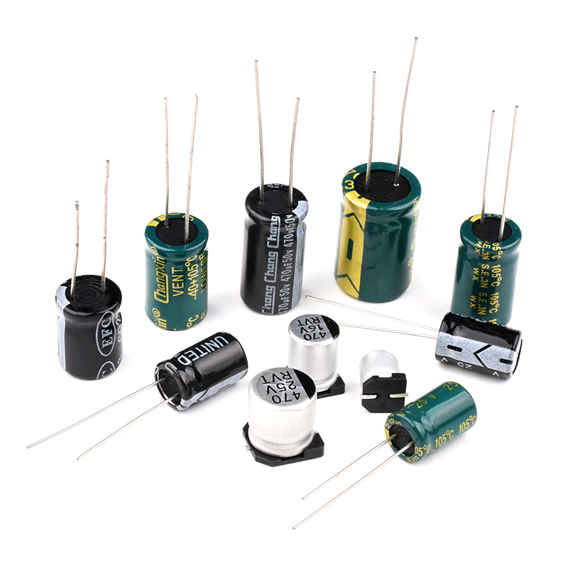 铝电解电容470UF 高频低阻直插6.3/10/16/25/35/50V 贴片电容SMD - 图0