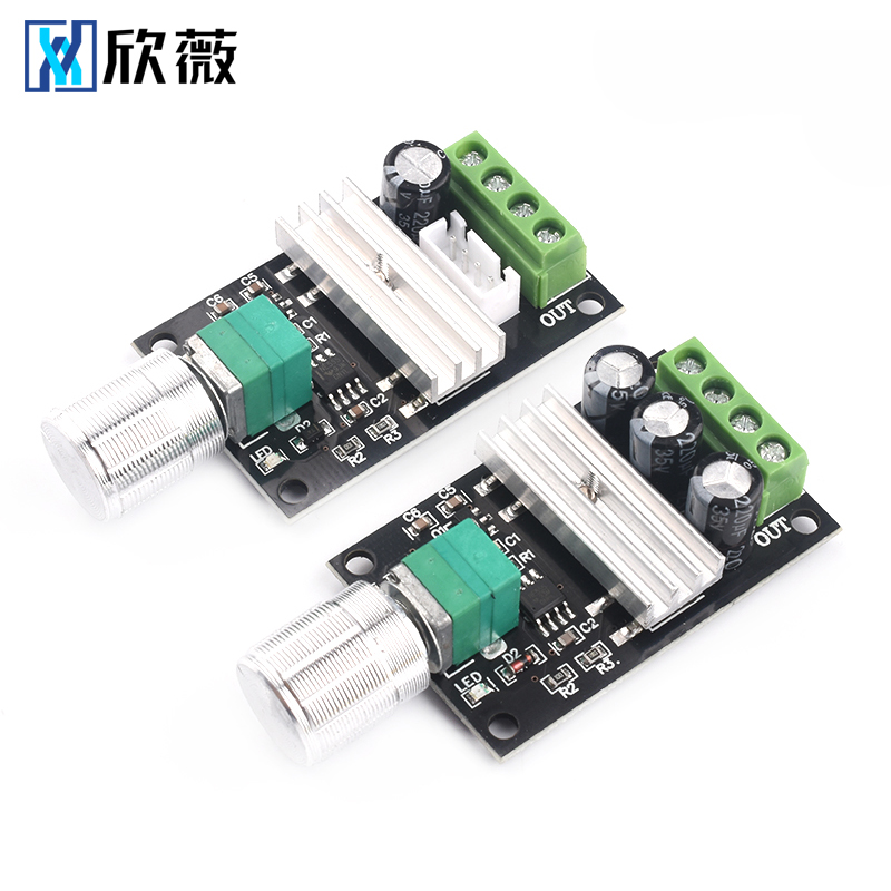 PWM直流电机调速器6V12V24V28V 3A调速开关 带正反转 带开关功能