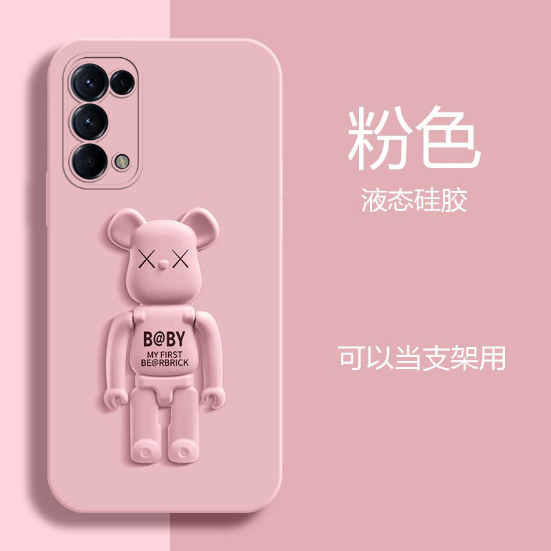 opporeno5k手机壳reno5k液态硅胶oppo保护套k5g全包镜头防摔opporeon软壳0pp0男女opopreno可爱5K网红reon潮 - 图3