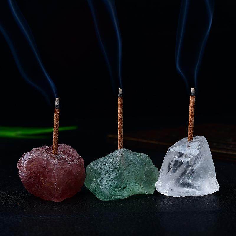 天然紫黄粉紫水晶原石香插线香插香底座家用香薰炉室内点香托,淘宝优惠券,粉丝福利购,淘宝优惠卷