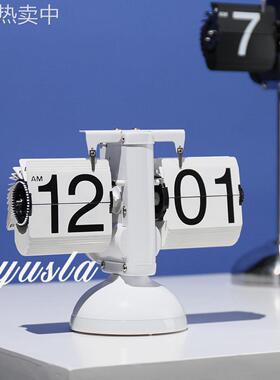 简约现代时钟钟表复古客厅电视柜餐厅样板间酒店别墅摆件软装饰品