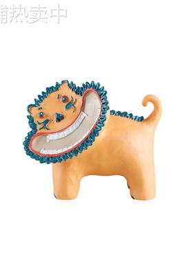 简约现代创意抽象狮动物树脂摆件样板房售楼处桌面书架软装饰品