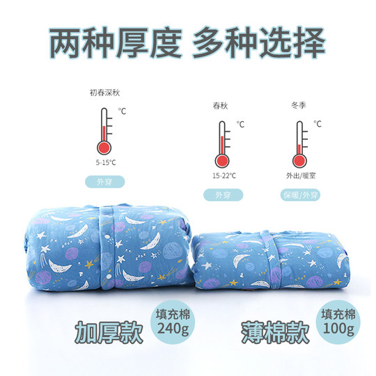 Baby spring and autumn thin cotton jacket in autumn and winter thickened warm clothes