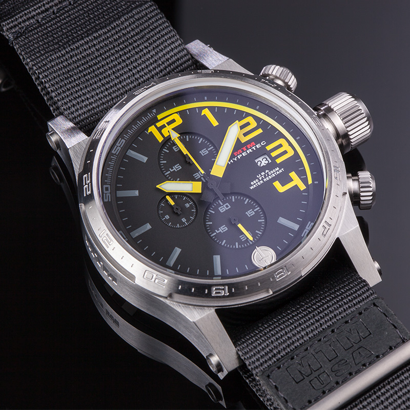 MTM高压者年代3黄色盘男士手表欧美进口腕表战术小众尼龙表带男表 - 图3