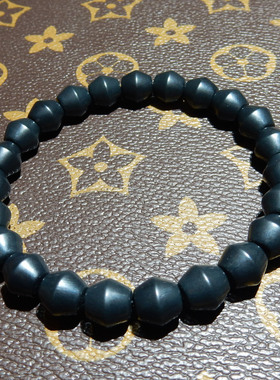 【新疆墨玉手串】多面切割珠 浓黑油润男女款手饰