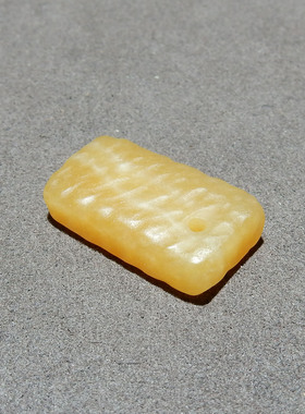 且末料糖玉老光小平安无事牌 和田玉吊坠挂件 文玩配珠配饰