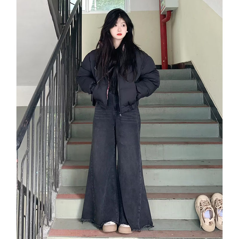 今年流行爆款高级感两面穿羽绒棉服女冬季短款保暖面包服棉衣外套 - 图0