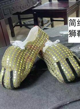 南狮鞋舞狮鞋澳洲羊毛醒狮鞋传统舞台表演鞋专业鞋厚底耐磨帆布鞋