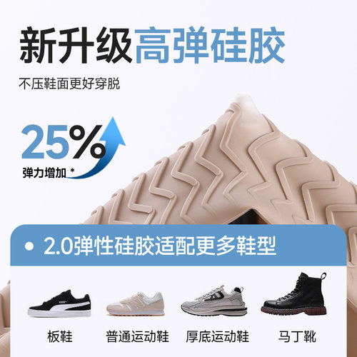 防雨鞋套男女防水防滑加厚耐磨便携户外出行防暴雨雨靴套硅胶鞋套 - 图2