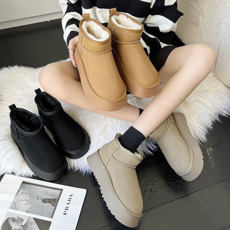 童鞋女童大棉鞋冬季2026新款加绒加厚保暖儿童皮毛一体雪地靴女孩,淘宝优惠券,粉丝福利购,淘宝优惠卷