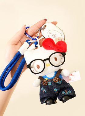 正版hellokitty背带裤包包挂件