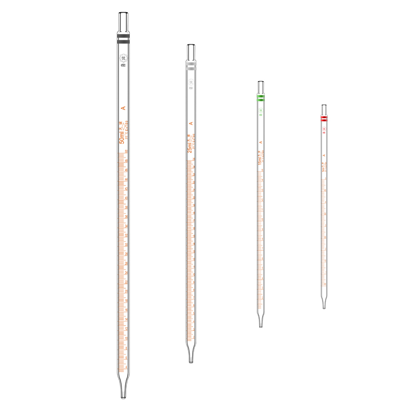 天玻刻度吸管玻璃移液管A级过检环标0.1 0.2 0.5 1 2 5 10 15 20 25ml化学实验室器材滴管取样管单标线吸量管-图1