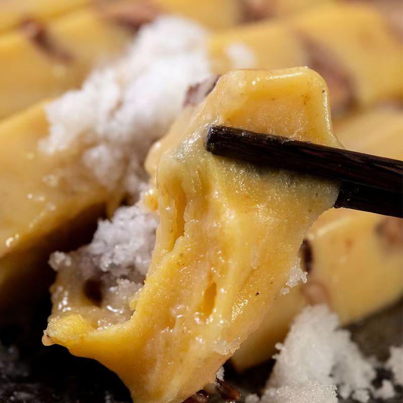 东北大黄米年糕老式切糕手工制作芸豆馅网红小吃糯叽粘糕1袋包邮 - 图1