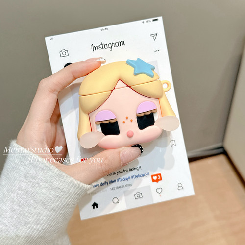 美牧立体可爱卡通适用airpodspro3保护套苹果airpods5挂绳耳机保护壳airpods4/3无线蓝牙通用1/2代全包硅胶软 - 图3
