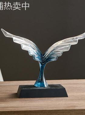 轻奢高档酒柜摆件家居客厅玄关软装饰品办公室桌面高级感大展宏图