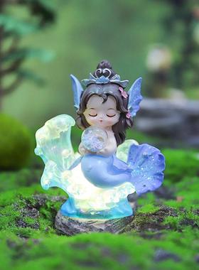 创意国风梦游山海灵兽盲盒发光发亮卧室装饰品摆件精致小礼品