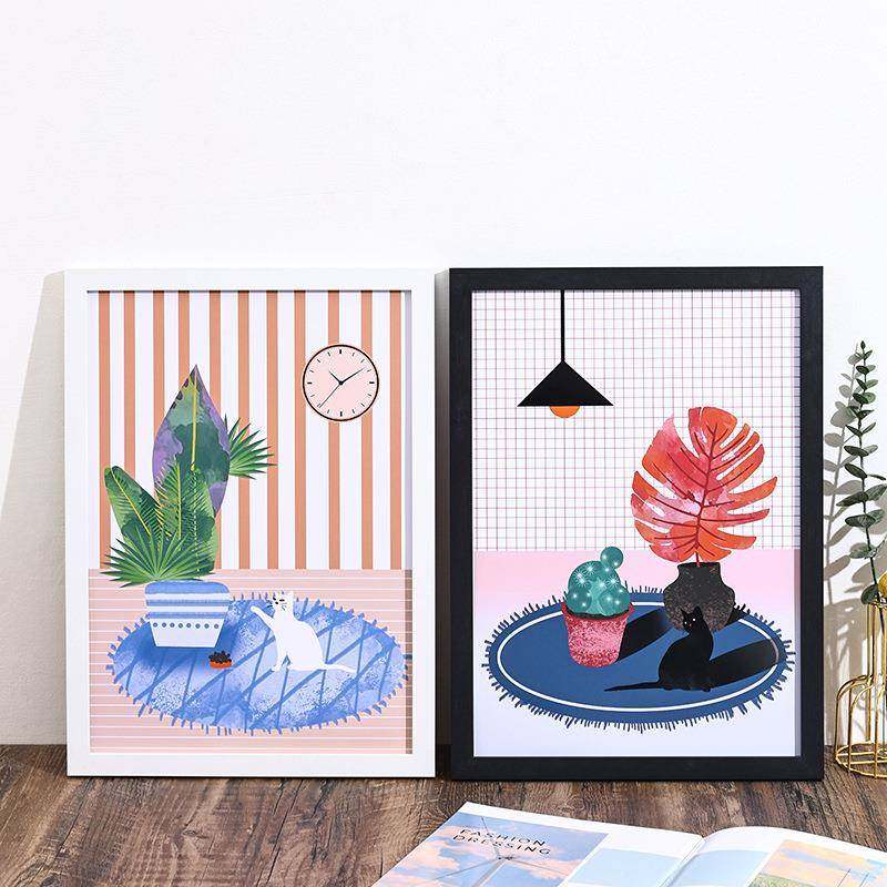 木质相框摆台挂墙aA4纸画框4开自装大尺寸装裱素描油画框架,淘宝优惠券,粉丝福利购,淘宝优惠卷