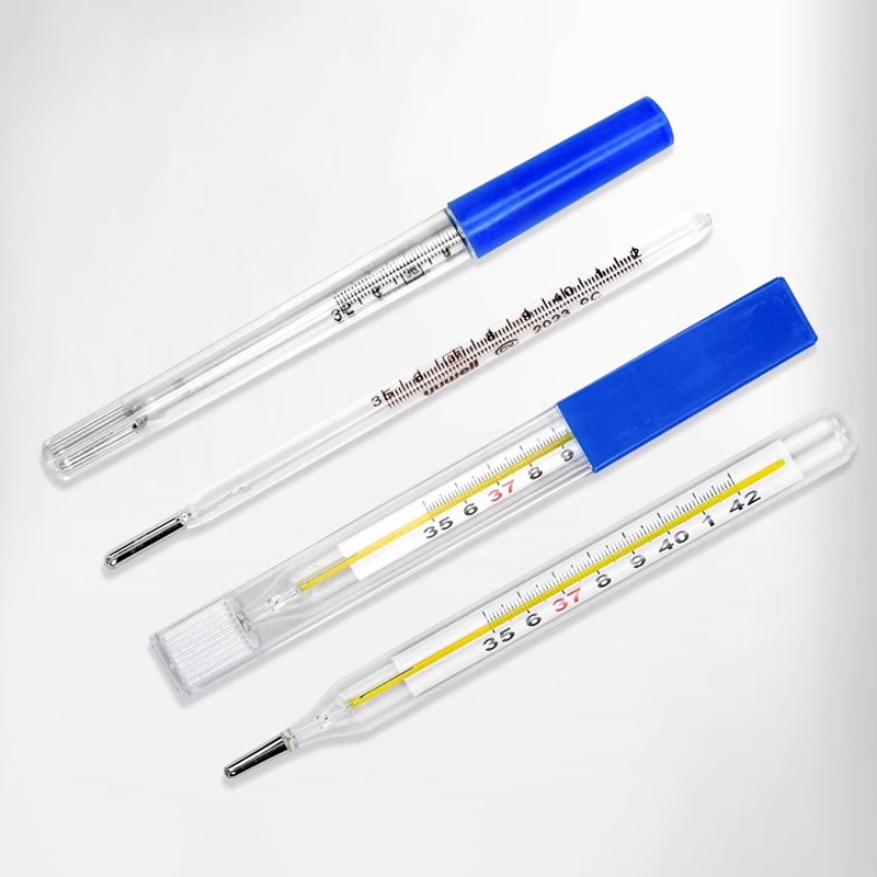 Yuyue Medical Glass Thermometer Widescreen Oral, Armpit and Anal Children's Home Mercury Thermometer Thermometer