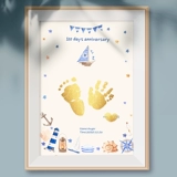 Оригинальные детские отпечатки рук и ног для новорожденных для младенца, сувенир, фоторамка, делается под заказ