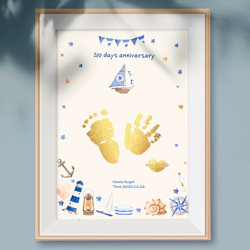 Оригинальные детские отпечатки рук и ног для новорожденных для младенца, сувенир, фоторамка, делается под заказ
