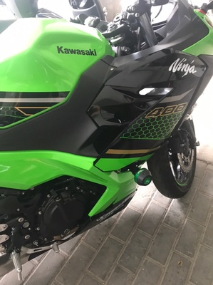 适用川崎 忍者400 NINJA400 Z400 改装车身防摔球 防摔胶 保险杠 - 图0