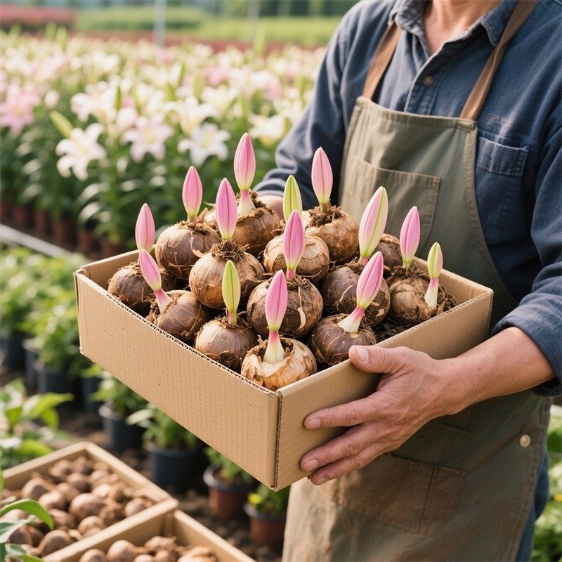 进口重瓣香水百合花种球四季好养开花水培鲜花盆栽绿植庭院花种籽,淘宝优惠券,粉丝福利购,淘宝优惠卷