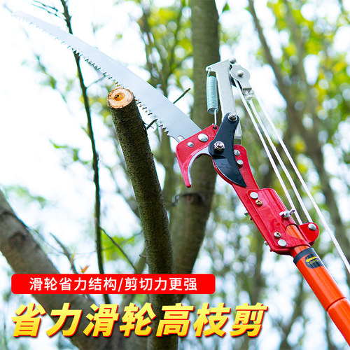 高枝剪伸缩高空剪荔枝剪树枝剪刀高枝锯修枝剪神器园艺工具加长杆 - 图1