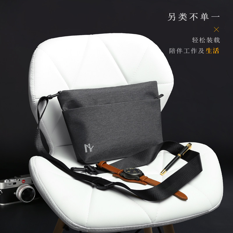 潮流韩版简约运动斜背包男士单肩包 fnzhe男士包袋