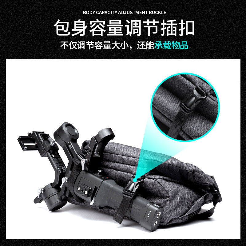 潮牌机能男士新款胸包多功能斜挎包 fnzhe男士包袋