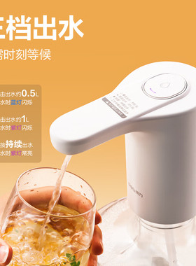 得力 抽水器电动压水器自动矿泉水上水器饮水机抽水泵电动抽水机