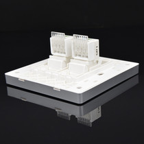 New products Double-port telephone socket 86 Type 2 voice switch RJ11 free of telephone line U module information lip