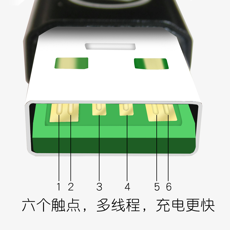 英西达 适用于realme X青春版手机闪充线realmex安卓VOOC3.0闪充RMX1851加长数据线充电线 - 图2