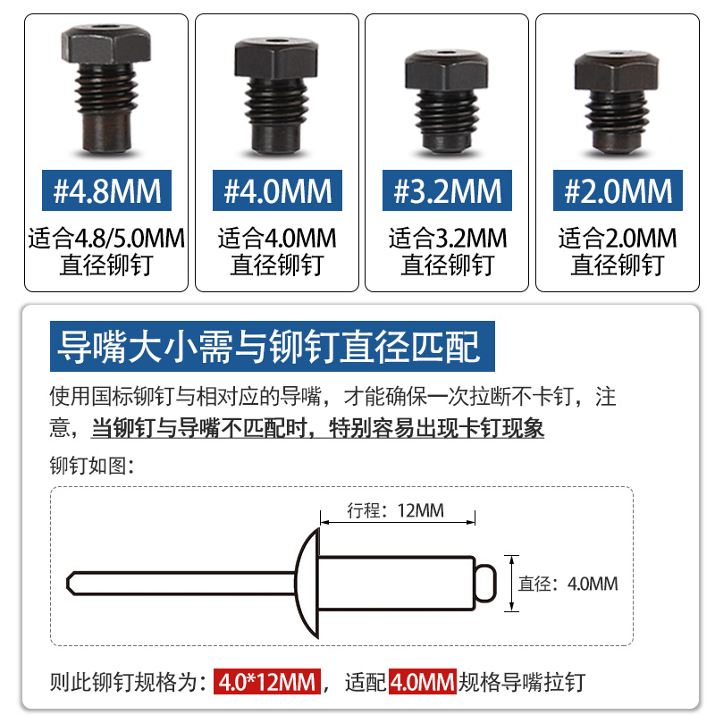 ULEMA气动拉钉枪工业级液压快速强力拉钉钳铝钉抽芯铆钉机拉铆枪-图2