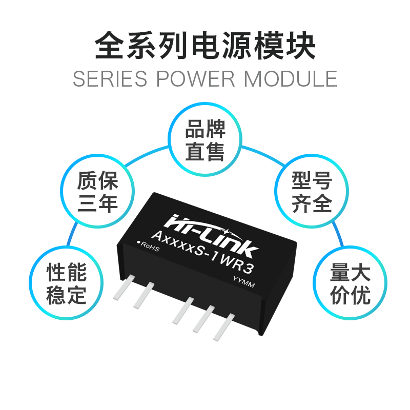 A0515S-1W  电源隔离模块 A0515S-1WR3 定电压5V转±15V双路输出 - 图1