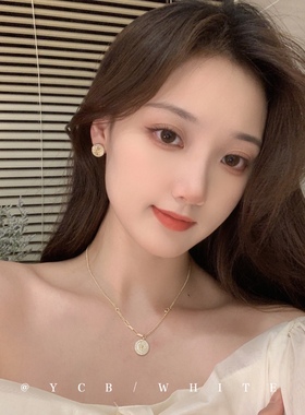 「人间尤物」轻奢气质复古山茶花项链小众设计高级感时尚锁骨链