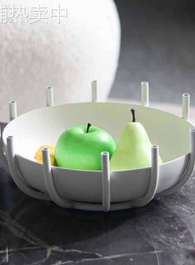 抽象艺术罗马造型果盘装饰摆件样板房酒店展厅零食糖果坚果收纳碗