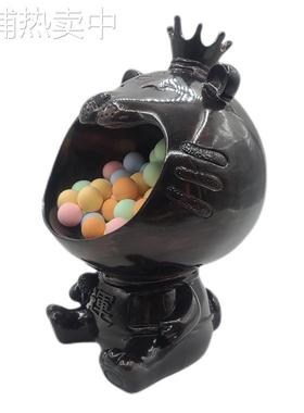 工厂古铜色装饰收纳老虎摆件树脂工艺品钥匙糖果零售放置盒子