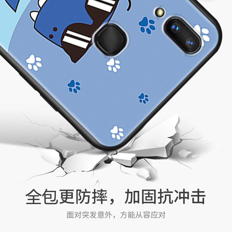 VIVO X21手机壳vivoX21A后置指纹vivix21送钢化膜。vovix21a外壳viv0 vox硅胶软viovx21a保护套vovoX2a潮男女 - 图2