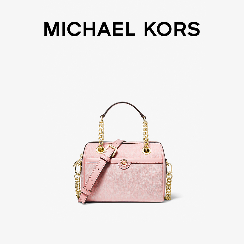 MICHAEL KORS Blaire 女士超小号迷你波士顿圆桶包 - 图0