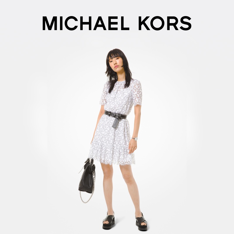 mk 2020春夏新款镂空印花连衣裙 MICHAEL KORS连衣裙