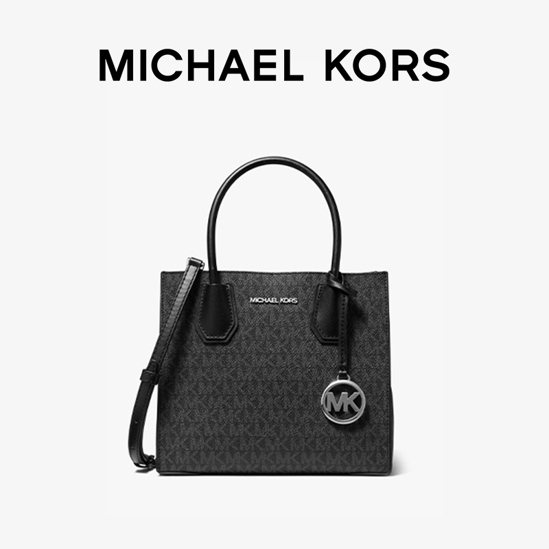 MICHAEL KORS Mercer 女士中号老花手提包 - 图0