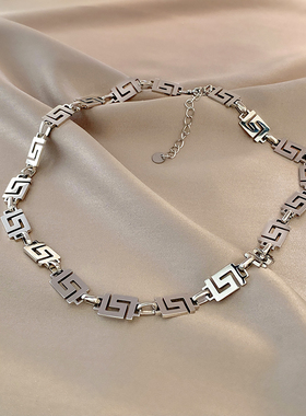 那片海钛钢女嘻哈风百搭小众设计