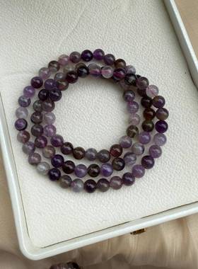 天然紫极光手链搭紫水晶手链手串紫晶珠宝珠串礼物