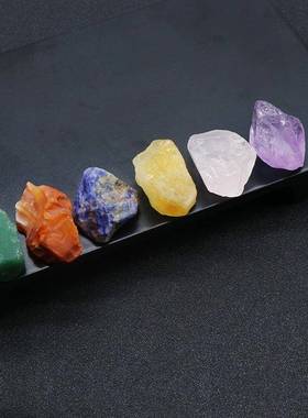 602-天然水晶原石原矿手敲大毛矿红玛瑙紫水晶青金虎眼石原石块